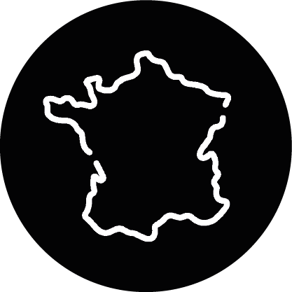 france blanc cercle noir