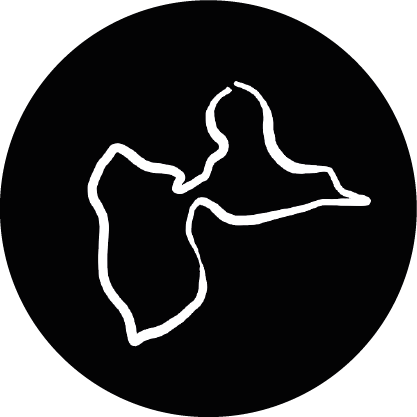 îcone guadeloupe blanc cercle noir