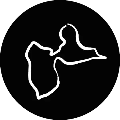 îcone guadeloupe blanc cercle noir