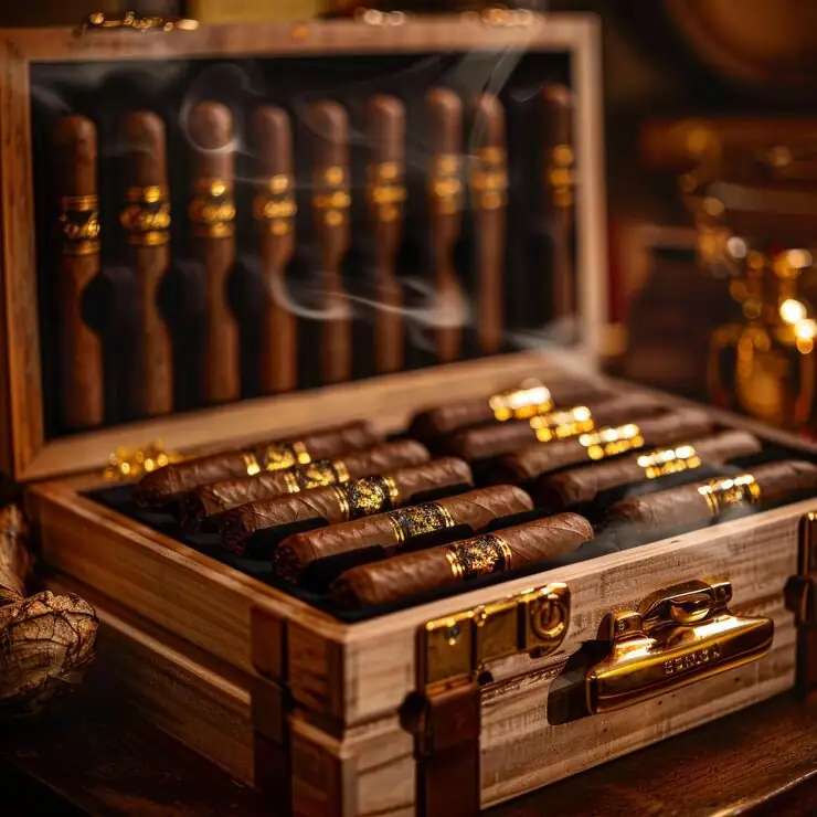 À Propos luxury cuba cigars mockup advertising banner smoking tobacco products cases demonstration 162695 48629